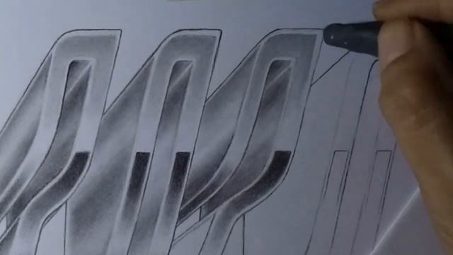 how to draw new year 2020 3d numbers on paper смотреть онлайн