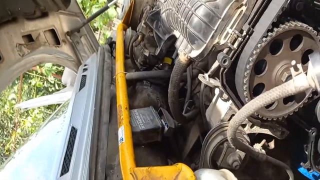 Запуск 124 двигателя после обрыва и замены ремня ГРМ, на ваз 21104 !!! смотреть онлайн