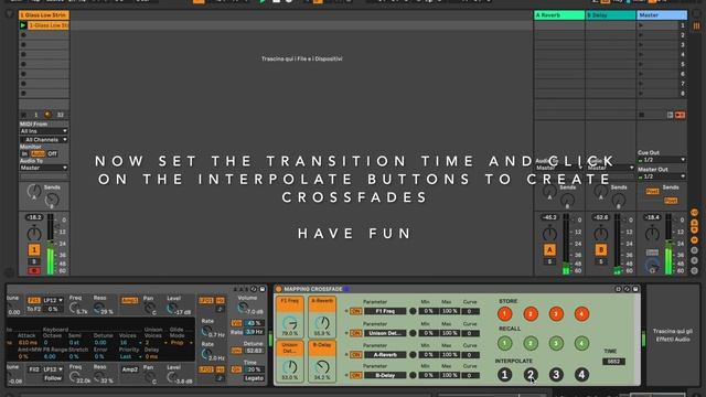 MIDI Mapping with Crossfade - Ableton Live смотреть онлайн
