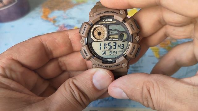 Casio WS-1500h Годинник для риболовів, мабуть. смотреть онлайн