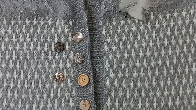 Мой новый жаккардовый кардиганчик/ ленивый жаккард/ схема жаккарда/ наконец то я его довязала смотреть онлайн