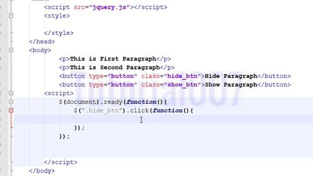 Hide() and Show() method in Jquery with example | Part - 18 смотреть онлайн