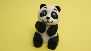 Инструкция по лепке из пушистого пластилина PLUSH: Панда