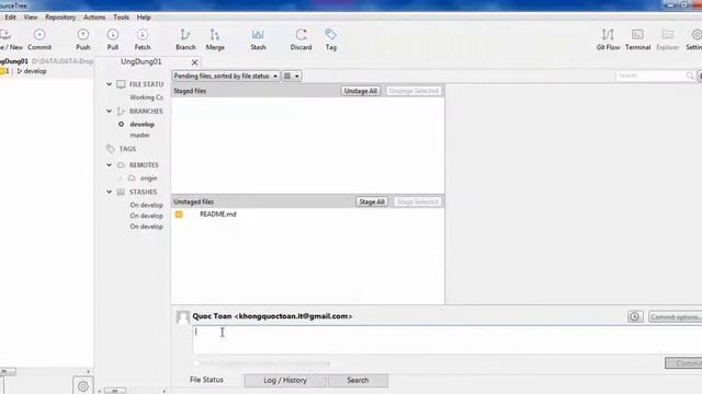 Bitbucket và SourceTree: Stash, merge branch смотреть онлайн