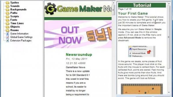 Основы создания игр в GameMaker. Видеоурок 1. Введение в GameMaker. (Артём Кашеваров)