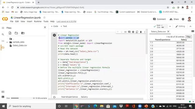 Linear Regression using Python смотреть онлайн