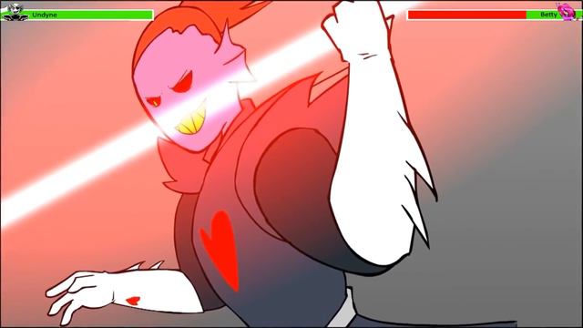 Undyne vs Betty with healthbars смотреть онлайн