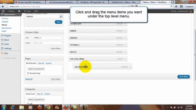 How To: Wordpress Top Level Menu To No Link смотреть онлайн