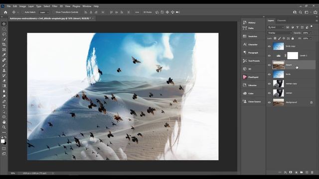 Triple Exposure Photo Composite - Photoshop Tutorial смотреть онлайн