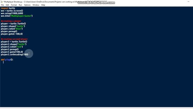 How to make 2 player game in python using turtle module Part 1(moving) смотреть онлайн