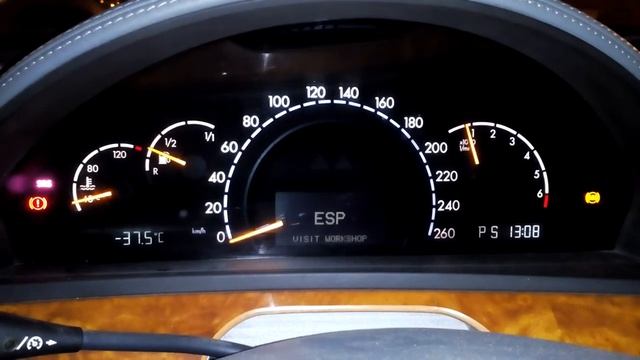 Mercedes S500 W220 ошибки
