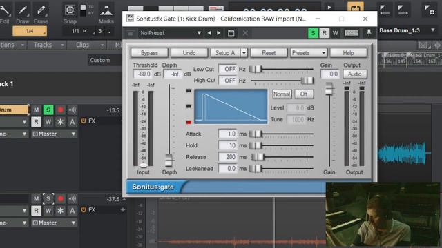 Using a Noise Gate in Bandlab Cakewalk (Sonitus Gate) смотреть онлайн