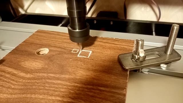 CNC 3018Pro первое фрезерование. смотреть онлайн