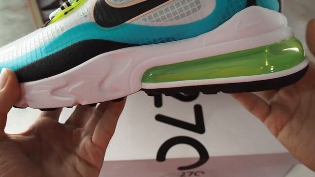 UNBOX&REVIEW NIKE AIR MAX 270 REACT SE "ORACLE AQUA" (TH) รองเท้าไนกี้ ใส่สบายที่สุดในตอนนี้! смотреть онлайн