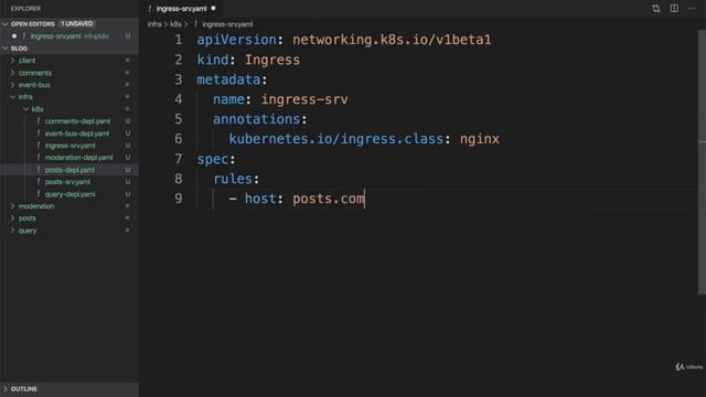 Writing Ingress Config Files | Orchestrating Collections of Services with Kubernetes Part 29 смотреть онлайн
