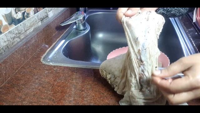 طريقة عمل الفشة (رئة العجل) والكرشة بالصلصه والحمص