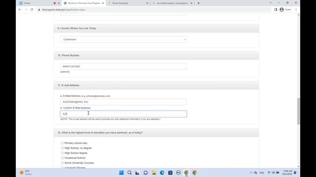 GREEN CARD 2024 XATOSIZ ANKETA TO'LDIRISH. DVLOTTERY 2024 REGISTRATION смотреть онлайн