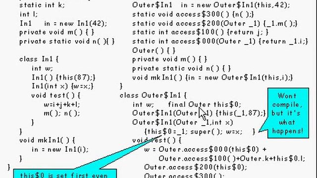 Java Tutorial 21.02: Non-static member classes смотреть онлайн