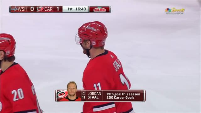 Jordan Staal finishes off tic-tac-toe play for 200th career goal смотреть онлайн