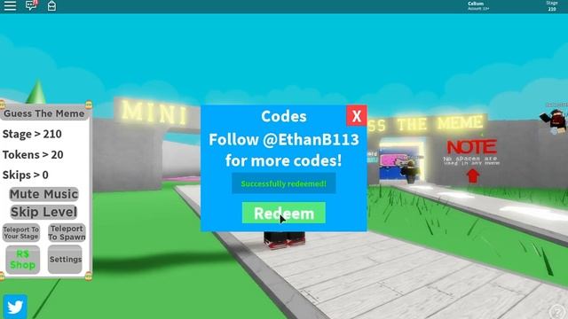 ROBLOX GUESS THE MEMES CODES! Unlimited Skips New codes 2019! смотреть онлайн