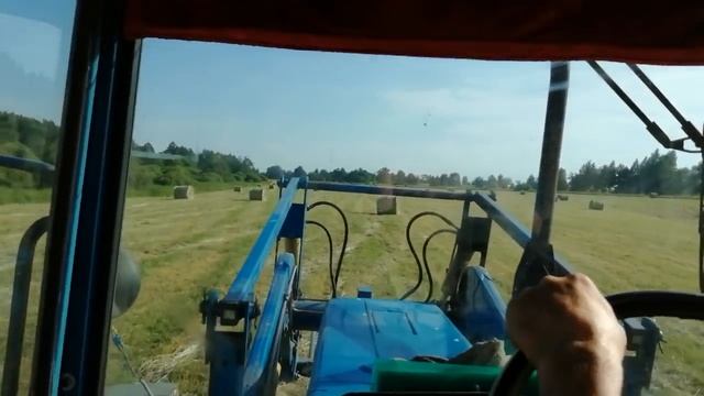 ПЕРЕВОЗИМ СЕНО ДОМОЙ!ПОГРУЗКА И ПЕРЕВОЗКА НА МТЗ-80 С КУНОМ! смотреть онлайн