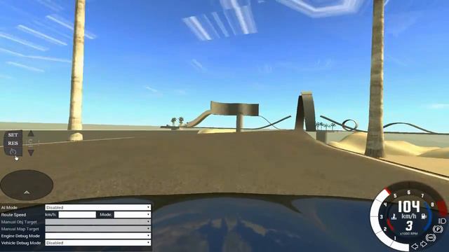 МОЯ ДЕВУШКА ИГРАЕТ В BeamNG DRIVE 0.7.0.2 #1 РП ПОГОНИ, Прохождение карты Stunt Treck.