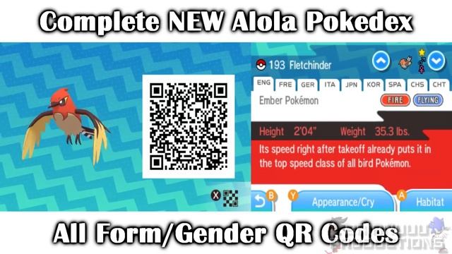 Pokemon Ultra Sun & Ultra Moon - Complete Pokedex w/ All QR Codes смотреть онлайн