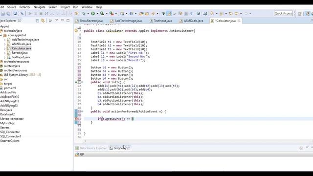 Make a formal calculator with applet using java | Add, Sub, Mult, Div . смотреть онлайн