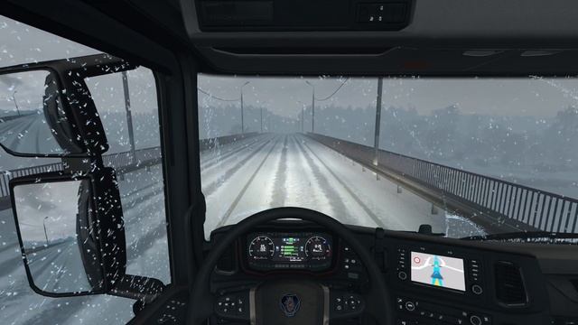 Frosty Heavy Winter v8.0 - Snowy Weather - Euro Truck Simulator 2 - Rezekne to St Petersburg смотреть онлайн