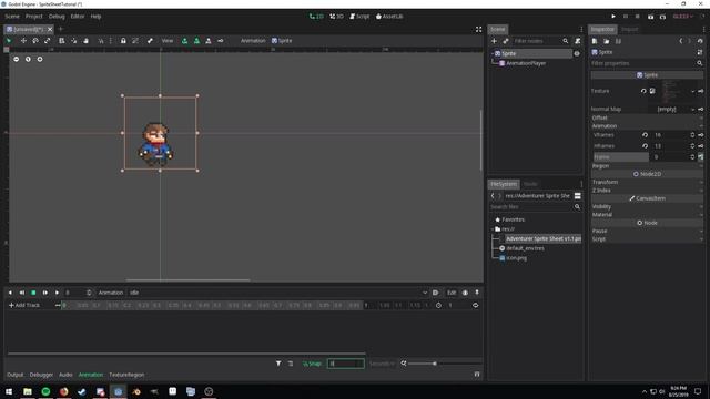 Godot: Sprite Sheet Tutorial смотреть онлайн