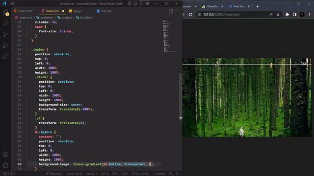 Horizontal slider animation using GSAP | GSAP animation tutorial смотреть онлайн