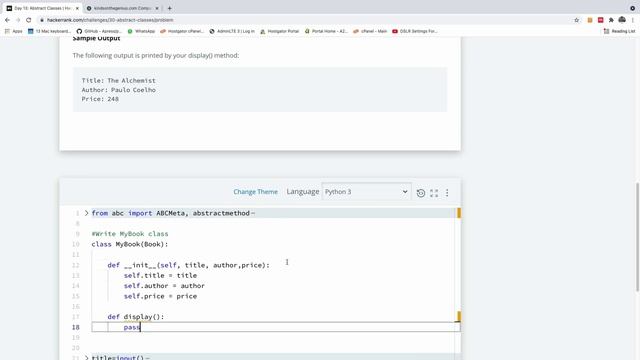 Day 13 - Abstract Classes Explained with Python Implementation смотреть онлайн