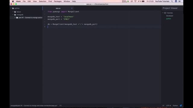 Python - pymongo - Learn the basic about connection to your MongoDB смотреть онлайн