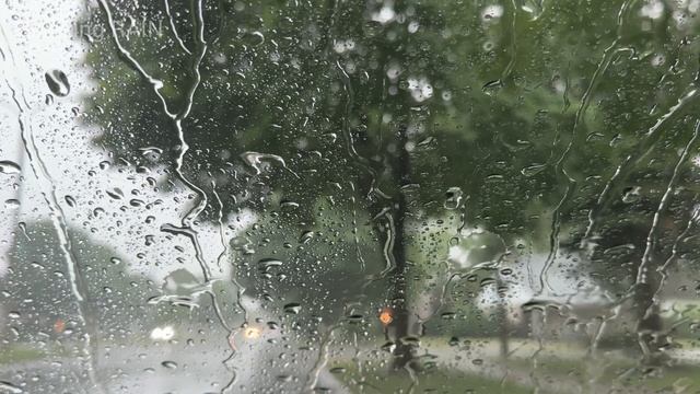 Relaxing Rain Sounds For Sleeping | Pure Heavy Rain On Car Window | White Noise