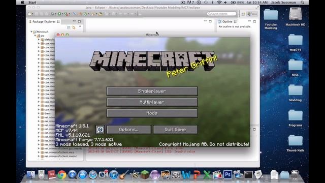 How To Make A Minecraft Mod 1.6.2 -Setting Up MCP (Mac AND PC)
