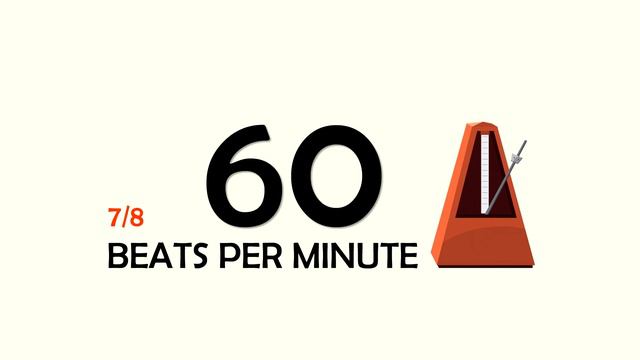 60 BPM 7/8 Metronome смотреть онлайн