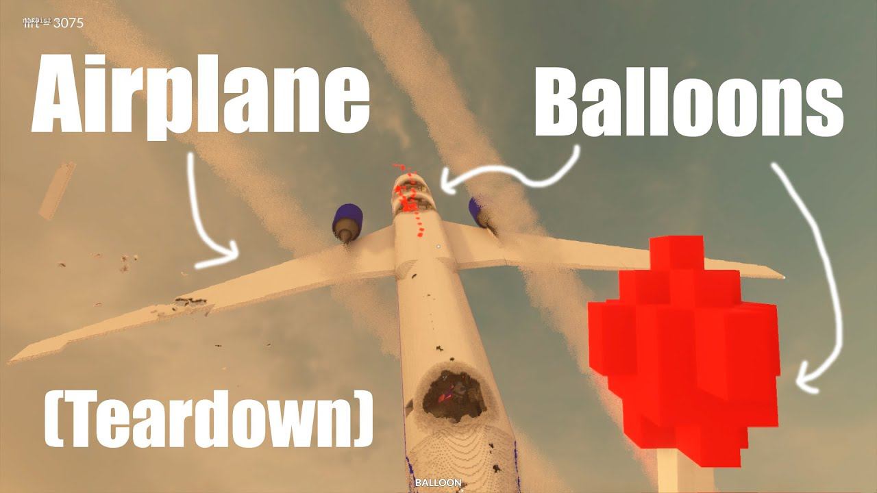 What will happen if you make a lot of balloons in an airplane in (Teardown) смотреть онлайн