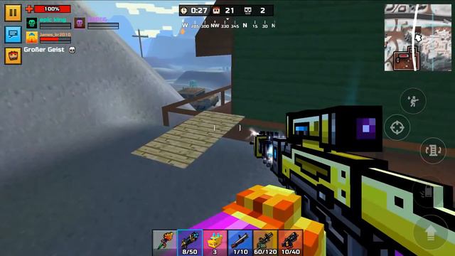 Pixel Gun 3D Battle Royale - First Person Mode Hardcore Battle (Gadgets,Overseer) смотреть онлайн