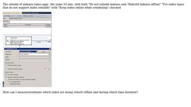 Databases: How can I detect which indexes are being rebuilt offline and how long? смотреть онлайн