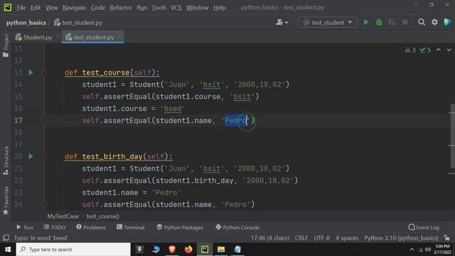 Python Tagalog Tutorial #133 - Unit test - 4 (setUp at tearDown) смотреть онлайн