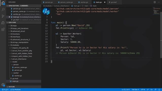 Golang Deep Dive P1 - L45 - Modules - Inheritance and Internal Interface смотреть онлайн