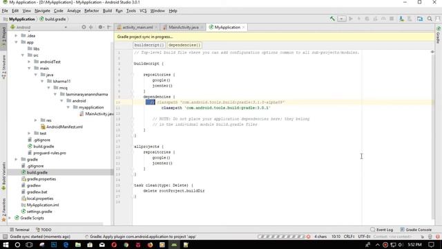 Error:Minimum supported Gradle version is 4.4. Solved смотреть онлайн