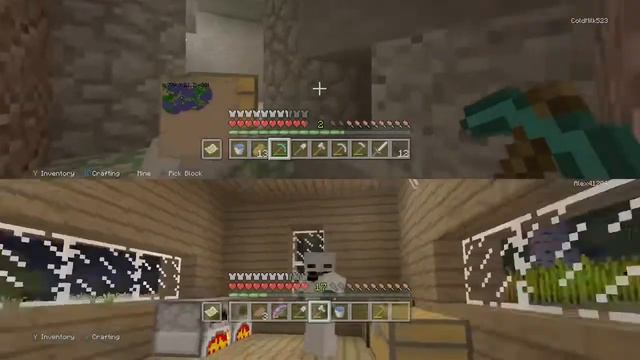 Minecraft Xbox One Edition: Part 19 the plan for the nether (split screen) смотреть онлайн