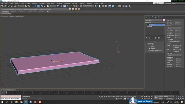 Curso 3DS Max Parte 24 - Modificador Bevel Profile смотреть онлайн