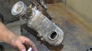 Замена подшипников на редукторе культиватора, выходной вал.