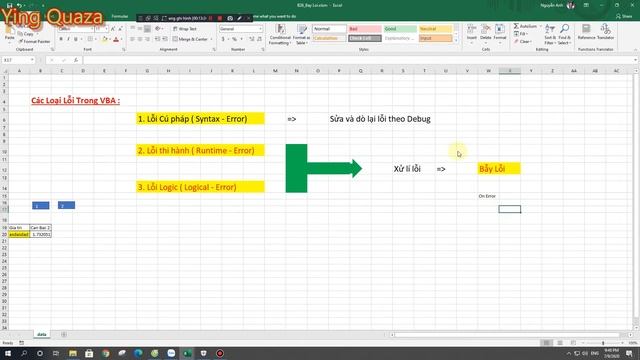VBA Exel|Macro|Bài 26| Bẫy Lỗi Trong VBA | Cách Dùng On Error Goto _ Resume , On Error Resume Next смотреть онлайн