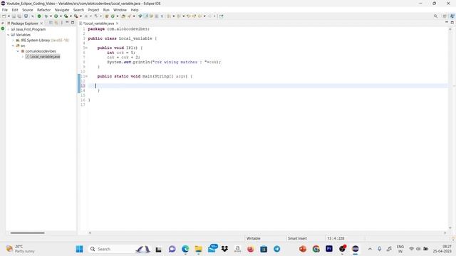 Java Variables || Instance || local || Static variable смотреть онлайн
