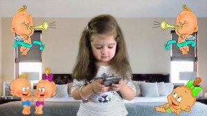 Five Little Babies jumping on the bed. Пять малюток прыгают на кровати  детские стишки и песенки.