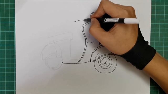 How to Draw a Vespa Scooter смотреть онлайн