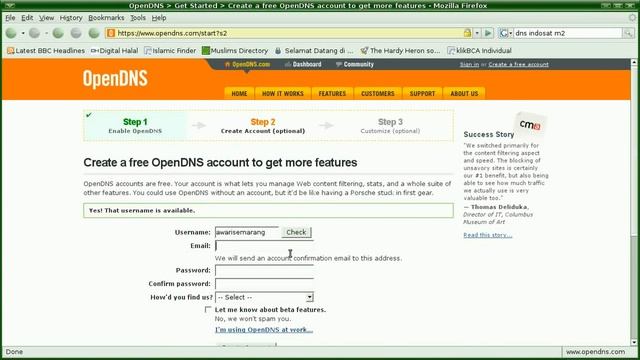Pendaftaran OpenDNS смотреть онлайн